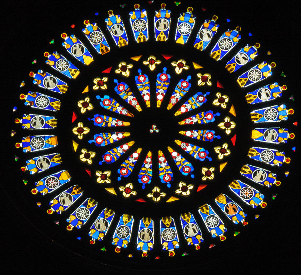 教堂玻璃彩色花窗
