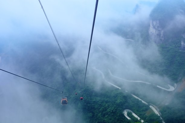 张家界 云雾 雨后