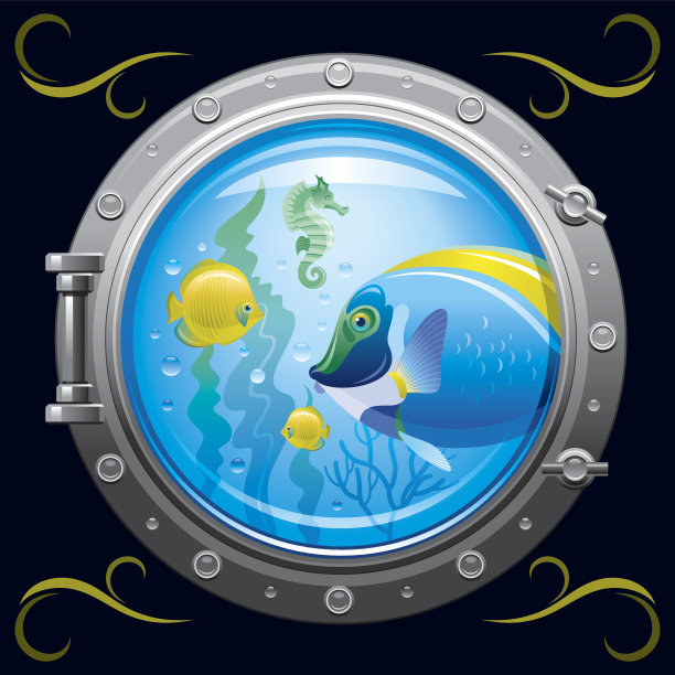 蓝色海洋游泳旅游潜水海报