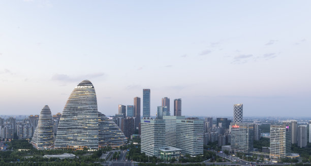 北京望京soho现代化建筑