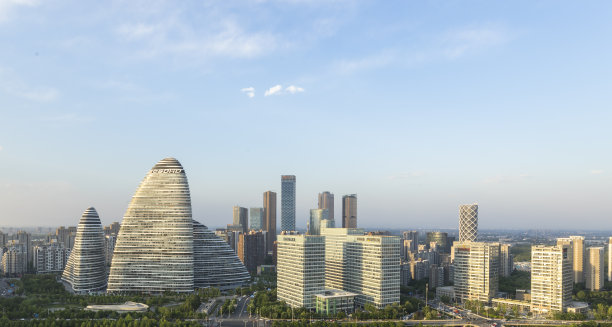 北京望京soho现代化建筑