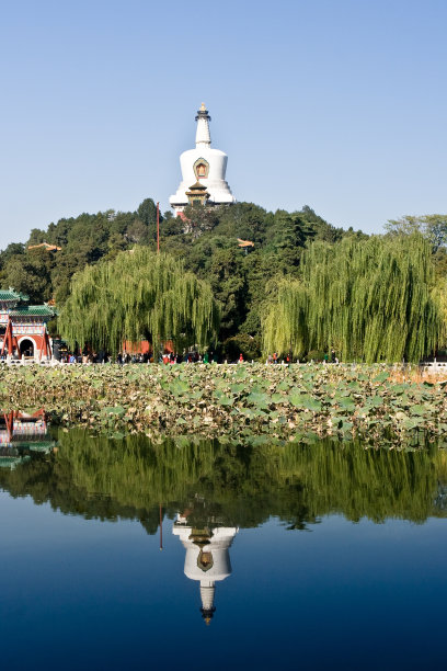 北海标志性建筑背景