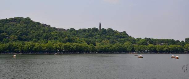 西湖风光,全景宽幅高清