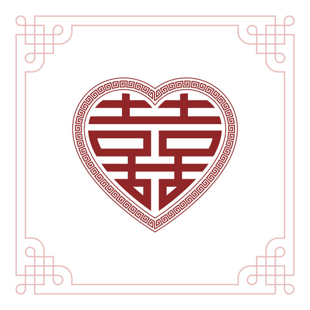 红色中国结图形标识设计