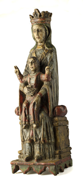 古代女性木雕像