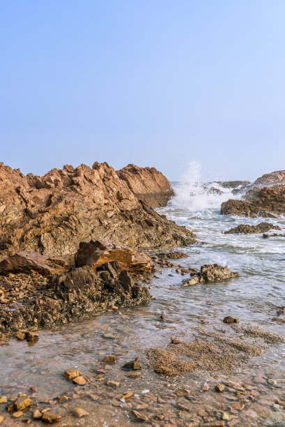 青岛大海礁石