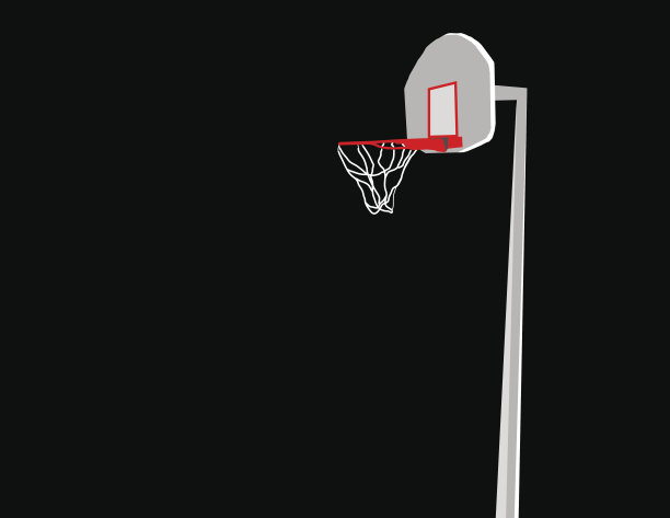 篮球学校篮球插画
