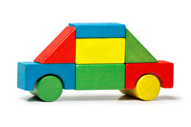 彩色玩具车
