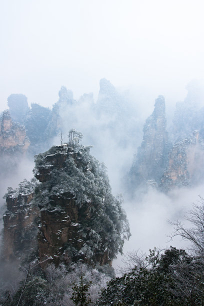 张家界大雪