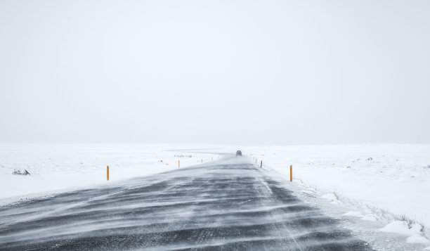 冬天 雾 公路 背景