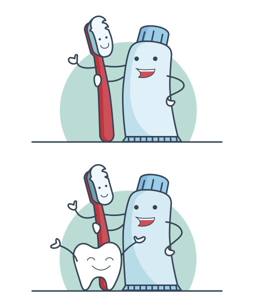 牙刷牙膏海报