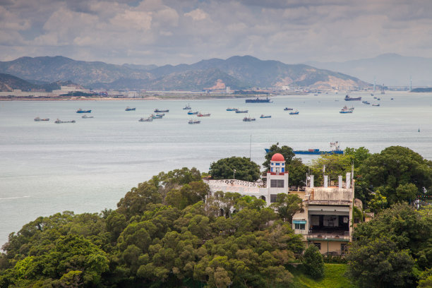 厦门海边建筑风光