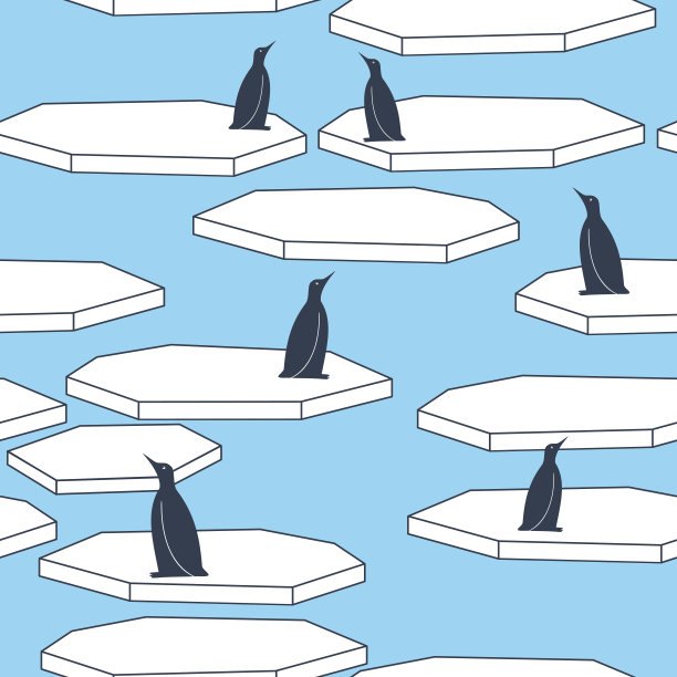 企鹅抽象画
