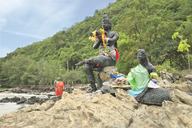 美人鱼雕像地标建筑