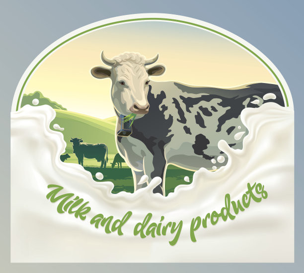 天然牧场 奶油海报 牛奶牧场