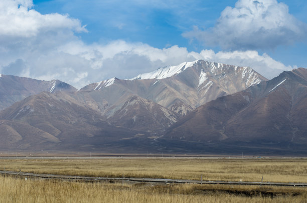 西藏风光,白云之上