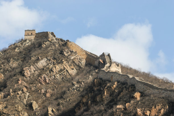 长城上观望风景