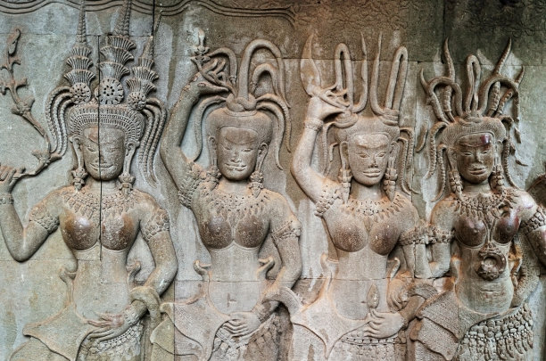 古代女子石像