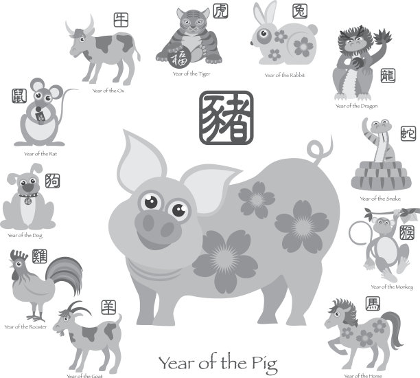 春节海报猪年
