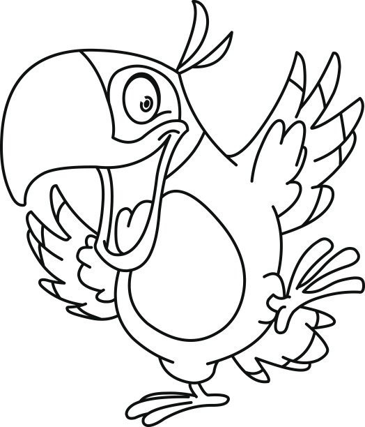 矢量 鸟 鹦鹉 卡通吉祥物