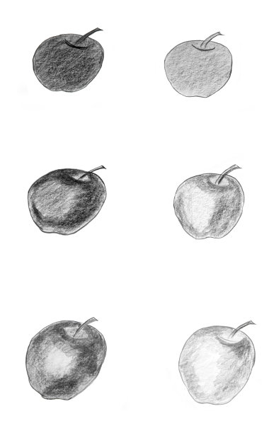 素描水果