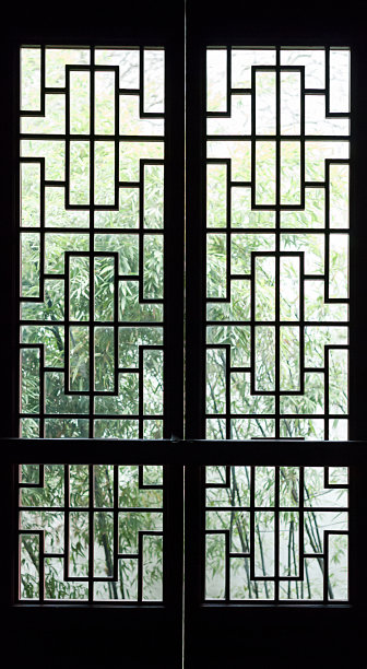 中国传统民宅木雕窗户