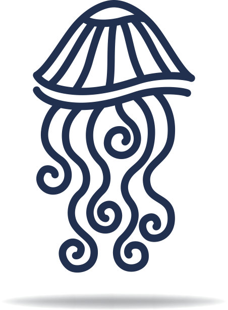 彩色水母logo