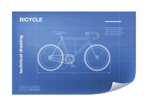 自行车cad图纸
