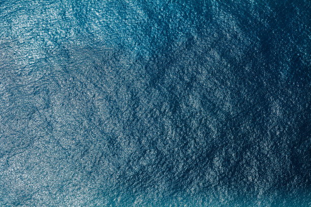蓝色波纹蓝色海洋