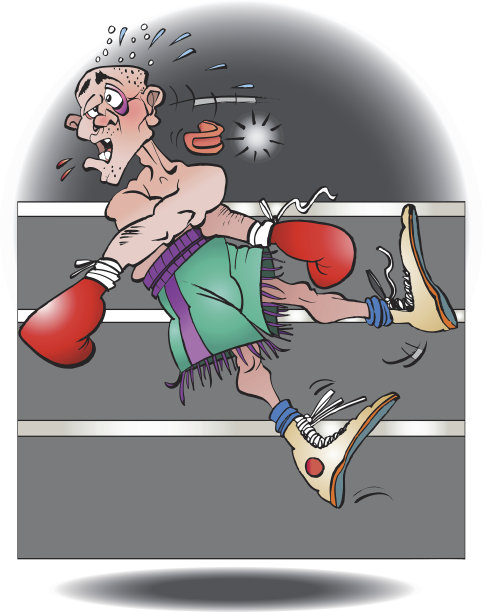拳击运动漫画海报