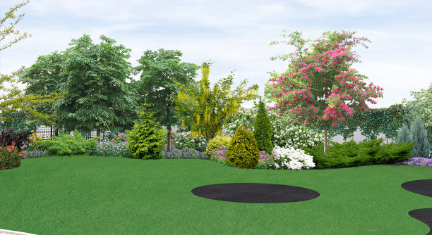 花坛花境景观设计效果图