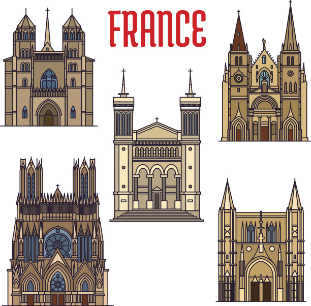 著名景点,哥特式风格,建筑,旅途,美术工艺,法国,细的,大教堂,背景