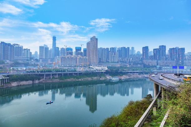重庆城市轻轨景观