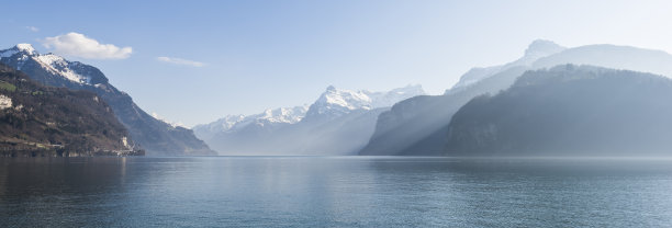 卢塞恩湖岸风光