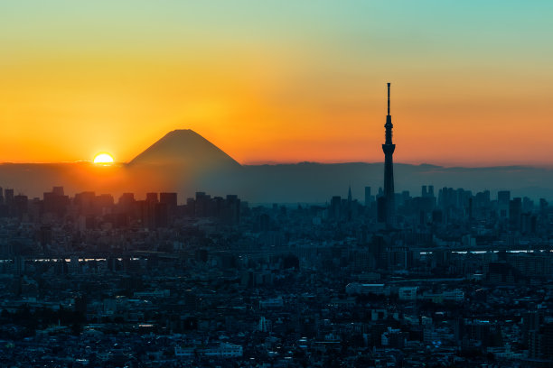 富士山城市风光