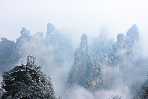 张家界大雪