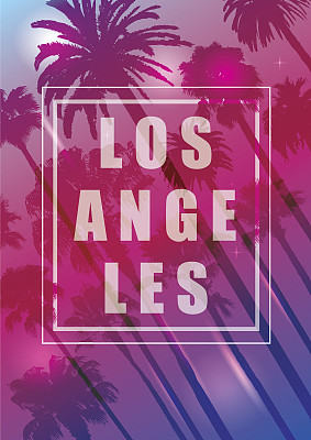洛杉矶旅游海报