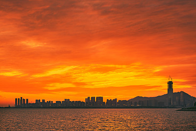 深圳城市天际线剪影