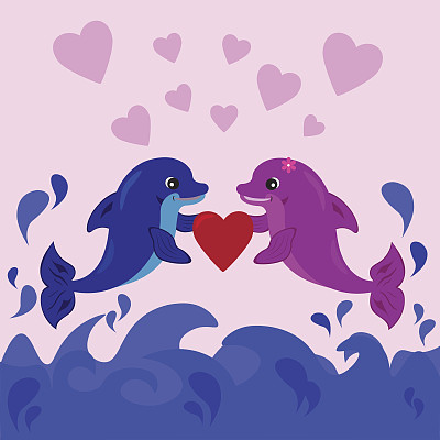 情人节,海豚
