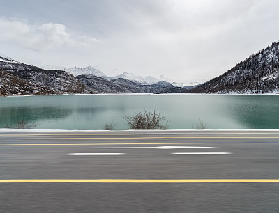 高原湖泊湖水湖景湖边