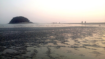 韩国海边滩涂