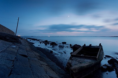 后海夕阳西下