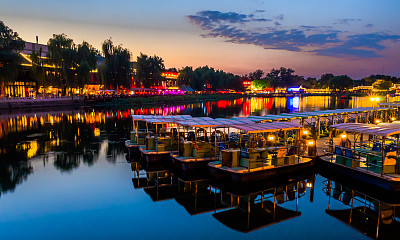 北京什刹海夜景