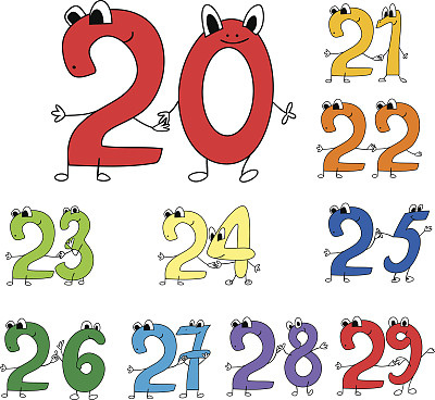 幼儿园,数,数字25