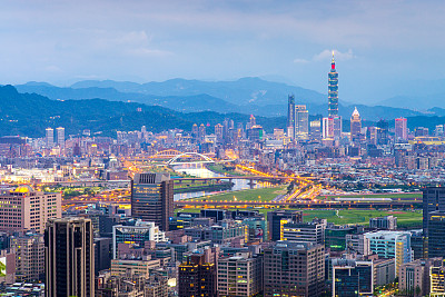 台湾标志建筑天际线