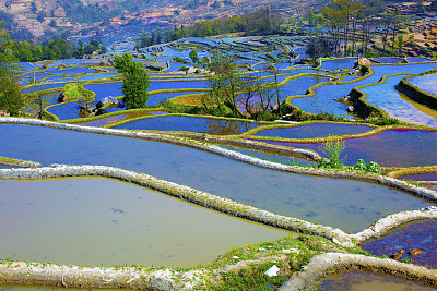 水,水平画幅,山