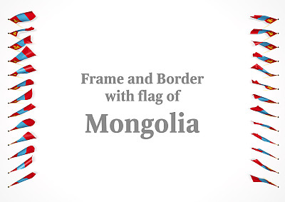 蒙古图案框