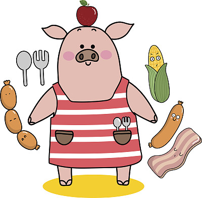 小猪厨师logo