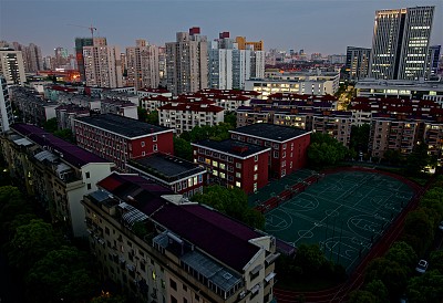 上海,,现代建筑,社区,都市