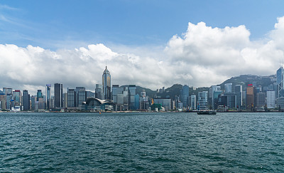 海湾海港海水蓝天